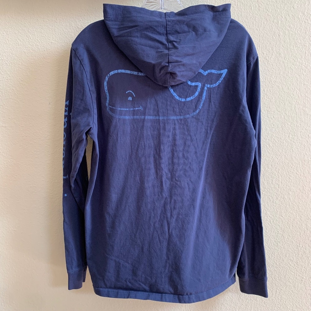 💙Young Mens Teen Vineyard Vines hooded long sleeve, Small